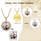 14K Gold Plated Personalized Photo Pendant Necklace Personalized Gift