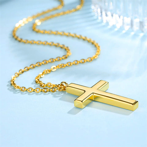 Stainless Steel Cross Pendant Necklace