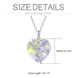 Sterling Silver Crystal Birthstone Frog Pendant Necklace