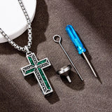 Sterling Silver Cross Hummingbird Cardinal  Rose Sunflower Urn  Necklace for Ashes Cremation Jewelry