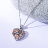 Sterling Silver Butterfly Heart Shaped Locket Pendant Necklace That Holds Pictures