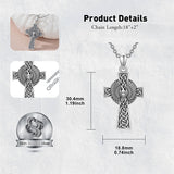 Sterling Silver Medusa Goddess Hand & Heart Ma’at Goddess Nefertiti Goddess Religious Pendant Necklace