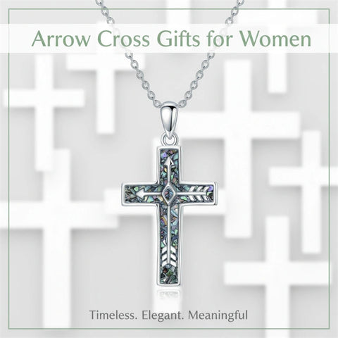 Sterling Silver Cross Pendant Necklace for Women Southwestern Cross Jewelry Gifts