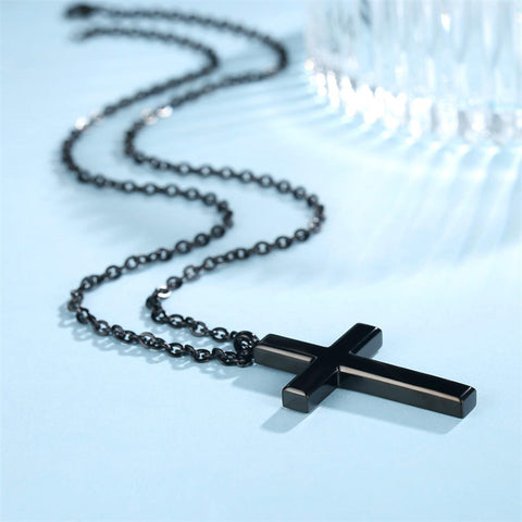 Stainless Steel Cross Pendant Necklace