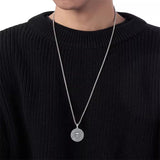 Sterling Silver Gothic Skull Memento Mori Pendant Necklace