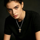 14K Gold  Plated Cross Necklace Simple Religious Jewelry Gift