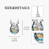 Sterling Silver Cowboy Boot Cowgirl Pendant Necklace