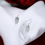 Sterling Silver Moss Agate Jellyfish Dangle Earrings