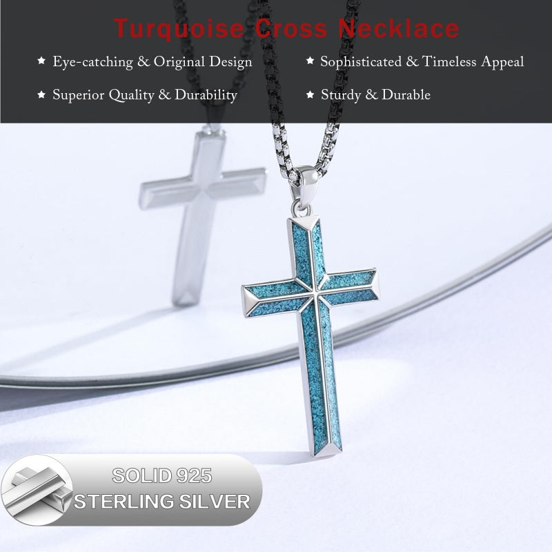 14K Gold Plated Cross Pendant Necklace Protection Jewelry Religious Gift