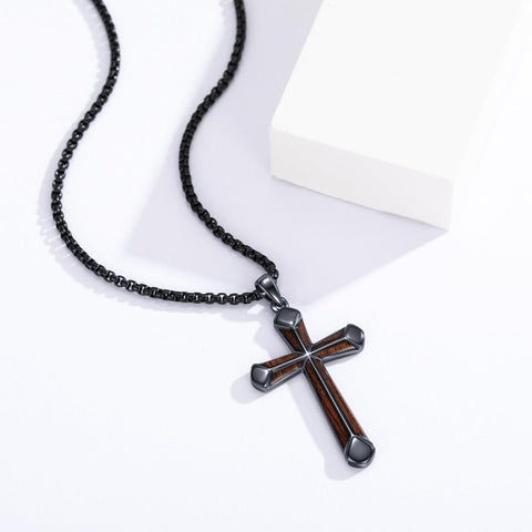 14K Gold Plated Cross Pendant Necklace Protection Jewelry Religious Gift