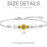Sterling Silver Dragonfly Butterfly Cardinal Hummingbird Jesus Fish Lotus Daisy Sunflower Rose Faith Cross Bracelet