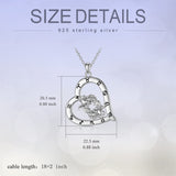 Sterling Silver Heart 12 Constellations Pendant Necklace