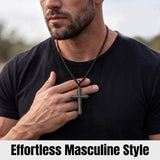 14K Gold Plated Wooden Cross Necklace  Christian Jewelry Gifts for Men
