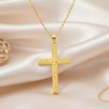 14K Gold Plated Cross Infinity  Pendant Necklace  for Women