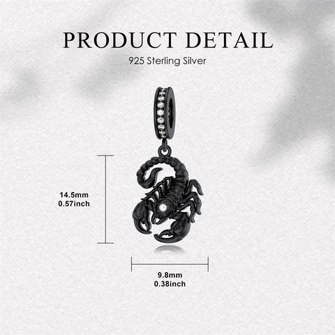 Sterling Silver Cubic Zircon Koala Pig Butterfly Scorpion Dragonfly Bead Charms