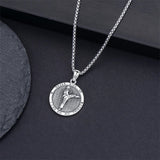 Sterling Silver Baseball Basketball Softball Soccer Pendant Necklace Engraved with Never Give up I Can Do All Things