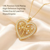 14K Gold Plated  Tree of Life Pendant Necklace for Women