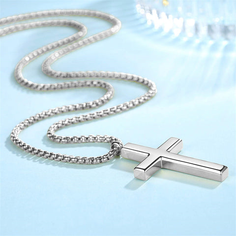 Stainless Steel Cross Pendant Necklace