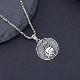 Sterling Silver Baseball Basketball Softball Soccer Pendant Necklace Engraved with Never Give up I Can Do All Things