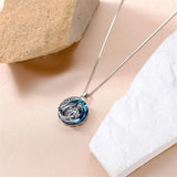 Sterling Silver Dragon Eagle Lion Tiger Wolf Pendant Necklace