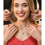 14K Gold Plated  Heart Birthstone Butterfly Infinity Angel WingPendant Necklace for Women