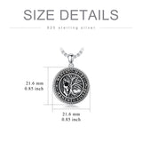 Memento Mori Necklace for Men 925 Sterling Silver Memento Mori Pendant Gothic Skull Pendant Amulet Protection Jewelry Gifts