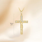 14K Gold Plated Cross Infinity  Pendant Necklace  for Women