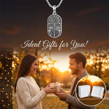 Sterling Silver Memento Mori Tree of Life Anubis Pendant Viking Amulet   Protection Pendant Necklace Egyptian Jewelry