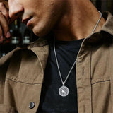 Sterling Silver 12 Zodiac Astrology Horoscope Pendant Necklace