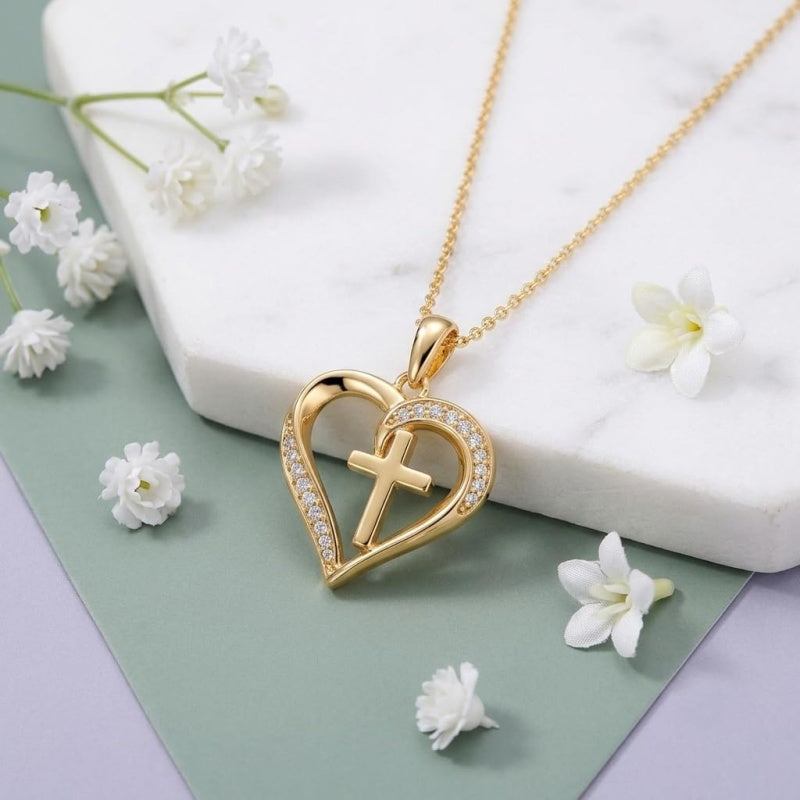 14K Gold Plated Cross Necklaces for Women Faith Jewelry for  Anniversary Christmas Birthday Mother's Day
