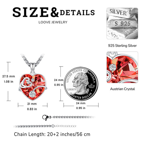 Sterling Silver Crystal Guardian Angel Caduceus Pendant Necklace
