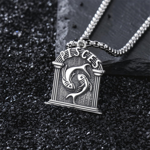 Sterling Silver Constellation Celestial Pendant Necklace