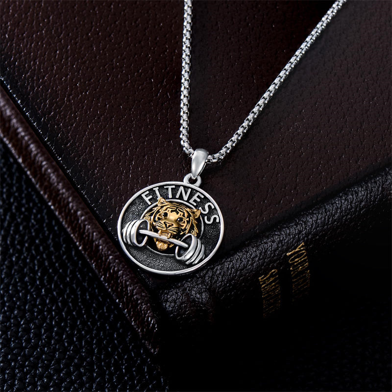 Sterling Silver Dragon Eagle Lion Tiger Wolf Pendant Necklace