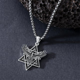 Sterling Silver Dragon Eagle Lion Tiger Wolf Pendant Necklace