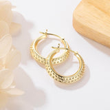 14K Gold Plated Lightweight & Small Hoop Earrings for Women
