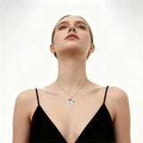 Sterling Silver Moonstone Fox Dolphin Axolotl Teddy Bear Hippo Raccoon Pendant Necklace for Women