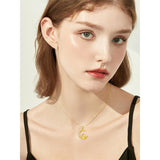 14K Gold Moon Cat Dog Rabbit Pendant Necklace