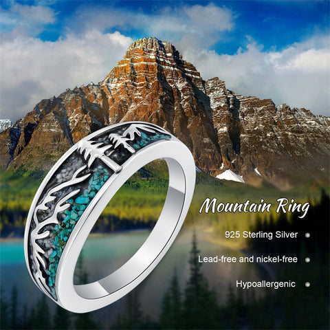 Sterling Silver Turquoise  Dragonfly Hummingbird Turtle Butterfly Mountain Celtic Knot Lotus Ring  Gifts for Women