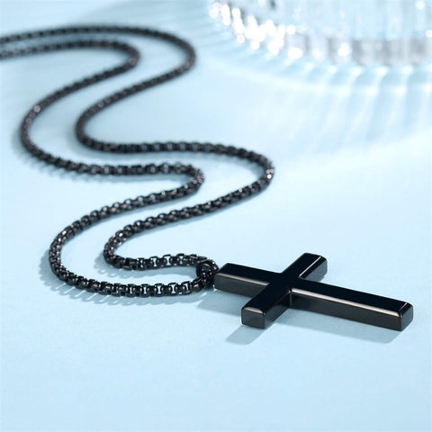 Stainless Steel Cross Pendant Necklace