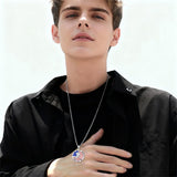 Sterling Silver American Flag Baseball  Basketball Boxing Football Golf Sports Pendant Necklace