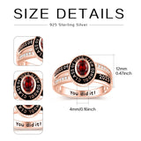 Sterling Silver 10K Gold 14K Gold 18K Gold Personalized Birthstone Engraved Class Ring Graduation Ring