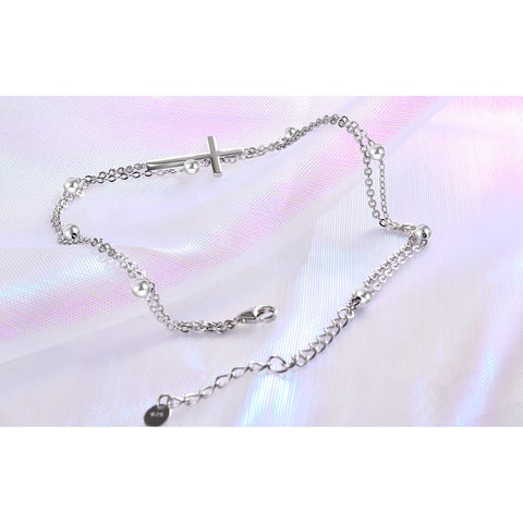 Sterling Silver Multi-layered Animal Anklet