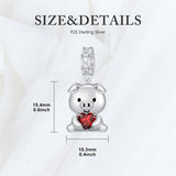 Sterling Silver Cubic Zircon Koala Pig Butterfly Scorpion Dragonfly Bead Charms