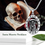 Sterling Silver Aztec Lion Cross Pendant Necklace