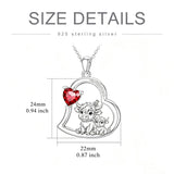 Sterling Silver Mother Daughter Two Hippo Two Elephant Two Horse Two Dachshund Two Cow Pendant Necklace