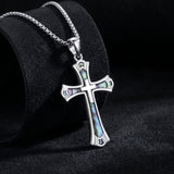 14K Gold Plated Cross Pendant Necklace Protection Jewelry Religious Gift