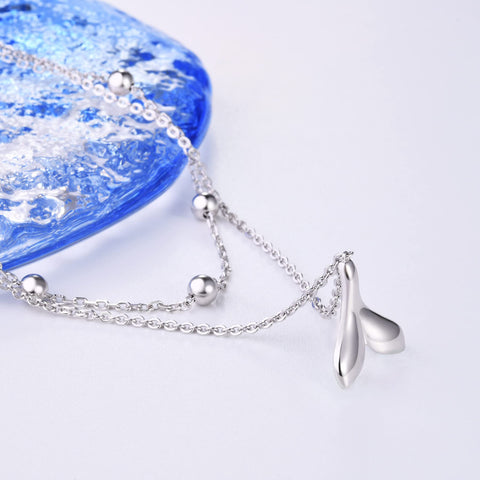 Sterling Silver Multi-layered Animal Anklet