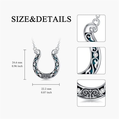 Sterling Silver Cowboy Boot Cowgirl Pendant Necklace