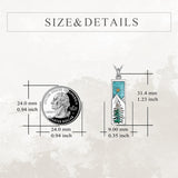 Mountain Necklace for Women  Silver Nature Necklace Jewelry Gift for Skiers, Hikers, Campers, Climbers and Nature Lovers