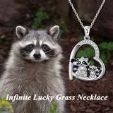 Sterling Silver Koala Raccoon Fox Otter Pendant   Necklace